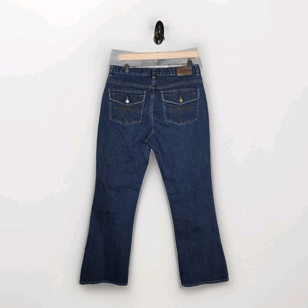 LRL Lauren Jeans Co Ralph Lauren Classic Bootcut Dark Wash Denim Sz 12 High Rise